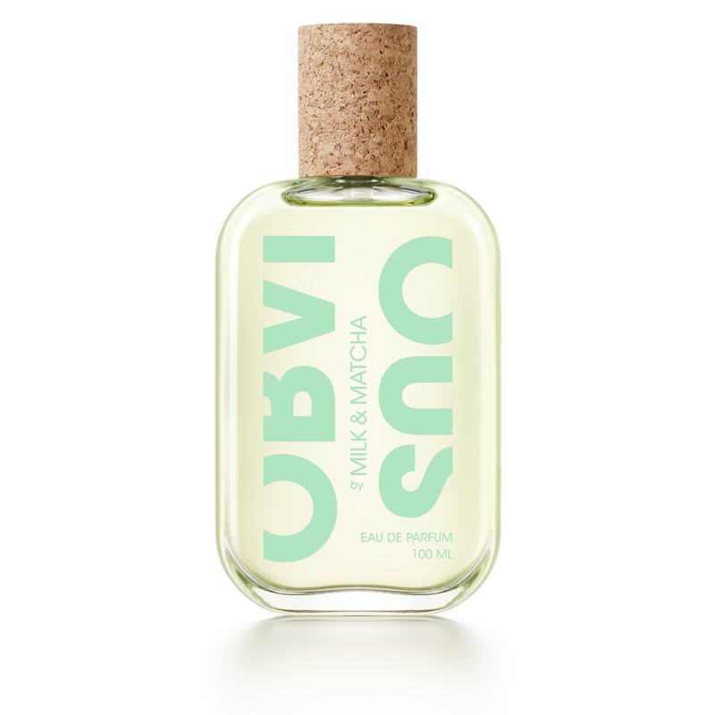 Milk & Matcha — Obvious — flacon 100 ml sur fond blanc