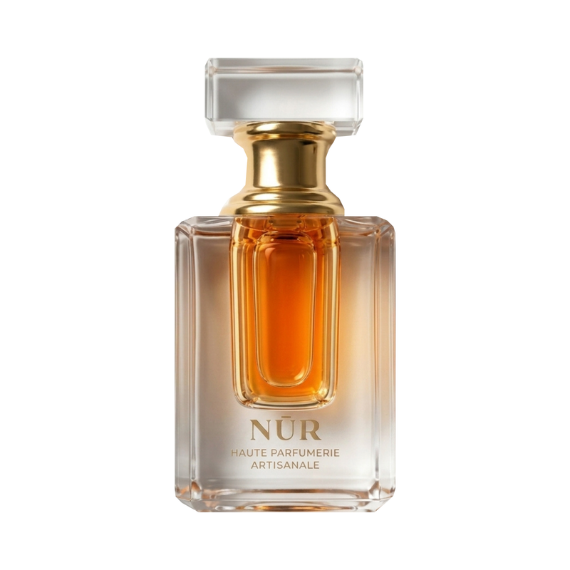 Ambre Mysore — Nùr — flacon 3 ml sur fond blanc