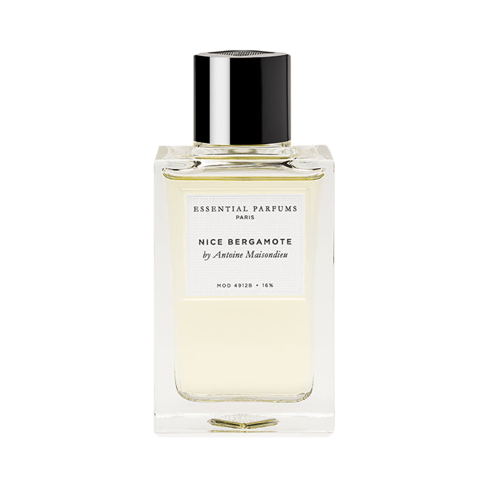 Nice Bergamote — Essential Parfums — flacon 100 ml sur fond blanc