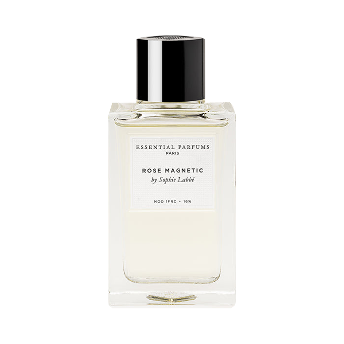 Rose Magnetic — Essential Parfums — flacon 100 ml sur fond blanc